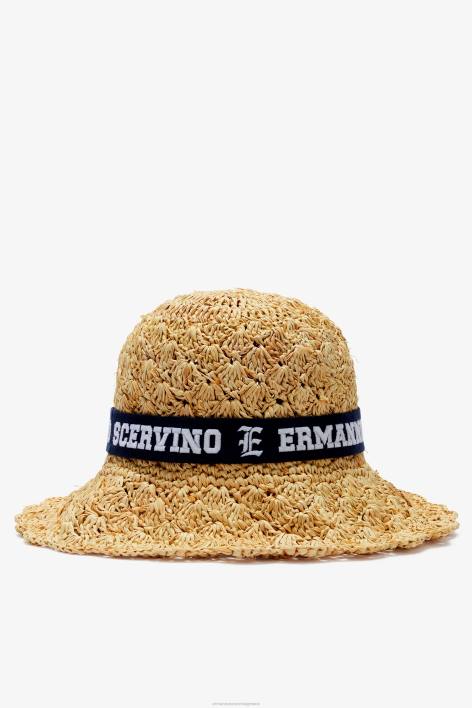 γυναίκες Ermanno Scervino μπεζ καπέλο raffia F0F4204