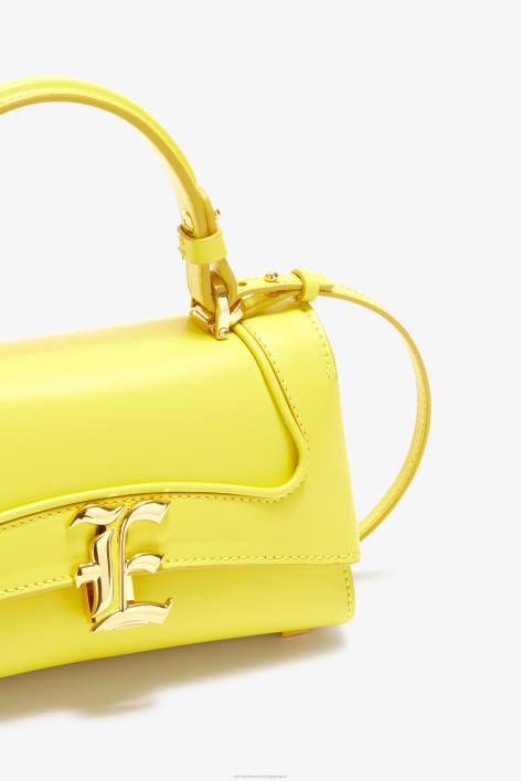 γυναίκες Ermanno Scervino giallo τσάντα μπόουλινγκ κροκόδειλου με λογότυπο F0F4141