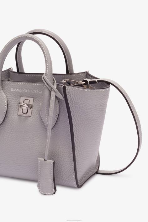 γυναίκες Ermanno Scervino grigio σφυρήλατο δέρμα μοσχαριού μίνι τσάντα Maggie F0F4153