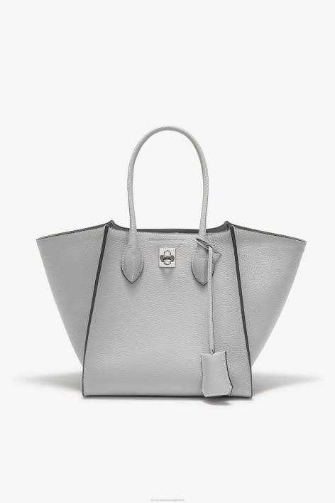 γυναίκες Ermanno Scervino grigio σφυρήλατο δέρμα μοσχαριού maggie τσάντα F0F4152