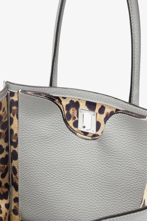 γυναίκες Ermanno Scervino grigio σφυρήλατο δέρμα μοσχαριού maggie τσάντα F0F4152