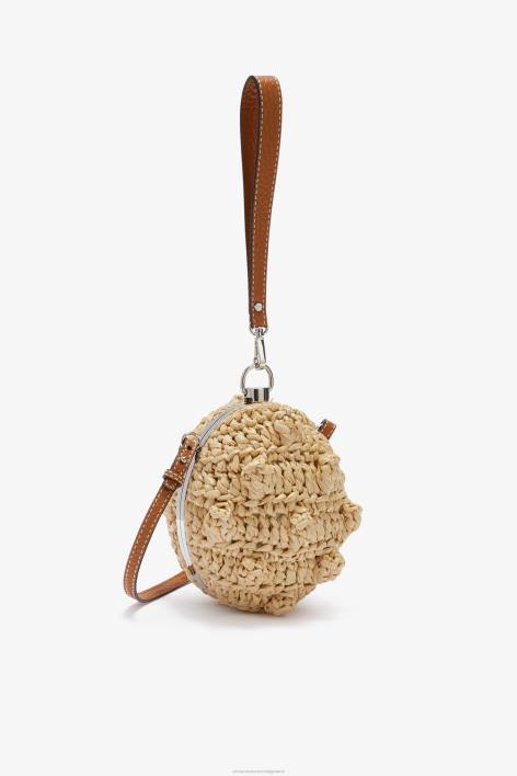 γυναίκες Ermanno Scervino μπεζ raffia boom boom bag F0F4143