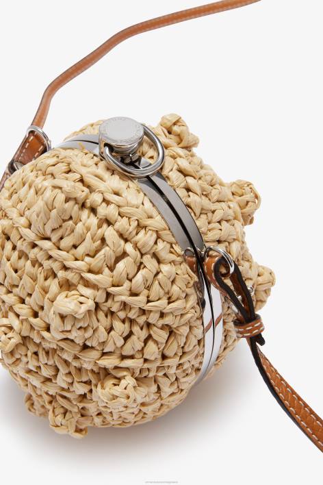 γυναίκες Ermanno Scervino μπεζ raffia boom boom bag F0F4143