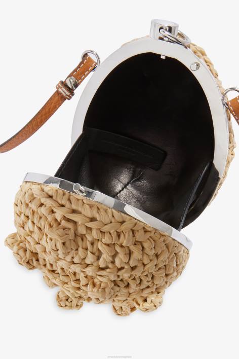 γυναίκες Ermanno Scervino μπεζ raffia boom boom bag F0F4143