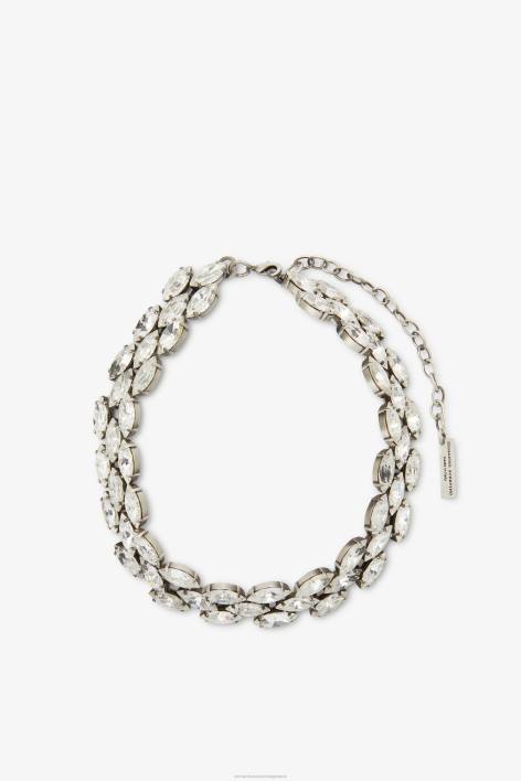 γυναίκες Ermanno Scervino argento κρυστάλλινο τσόκερ F0F4178