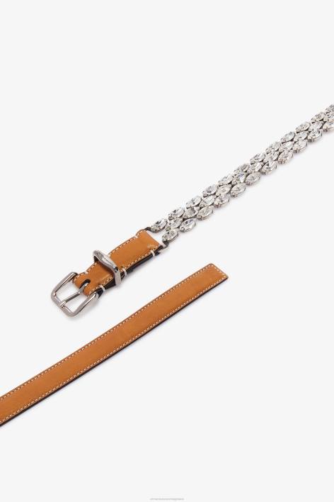 γυναίκες Ermanno Scervino καφέ κρυστάλλινη ζώνη F0F4194
