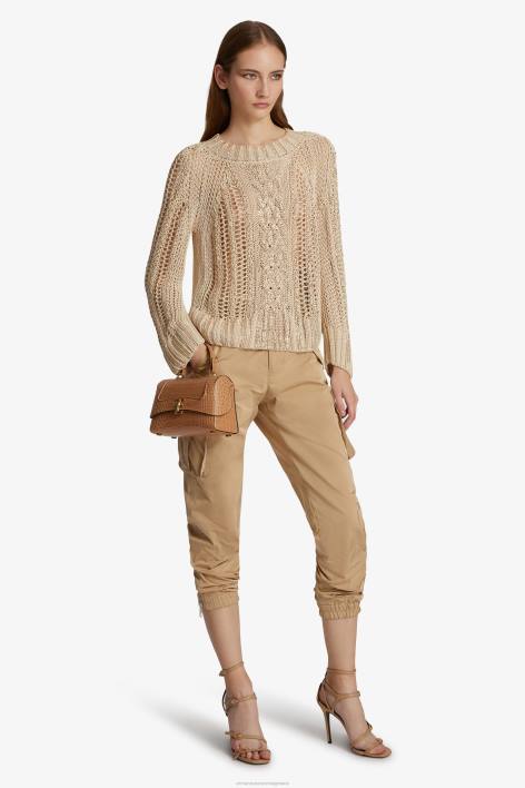 γυναίκες Ermanno Scervino μαύρος τεχνικό παντελόνι duchesse cargo F0F4105