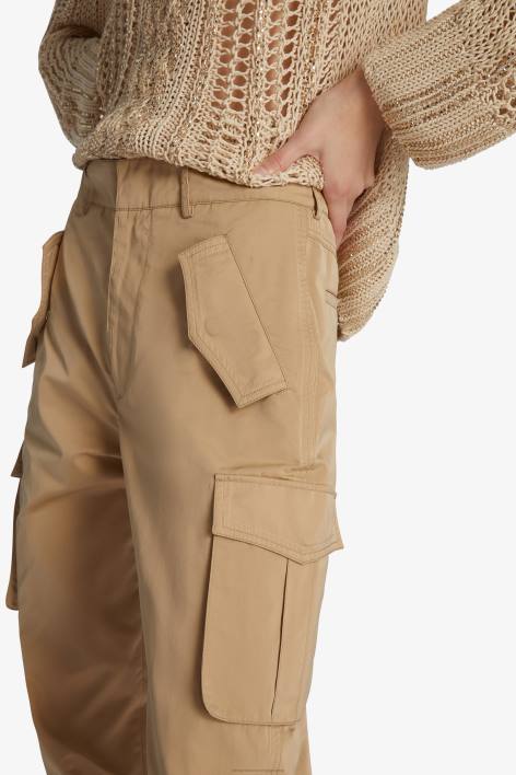 γυναίκες Ermanno Scervino μαύρος τεχνικό παντελόνι duchesse cargo F0F4105