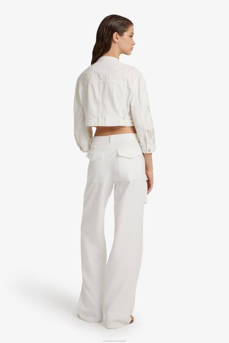 γυναίκες Ermanno Scervino άσπρο τζιν cropped μπουφάν F0F420