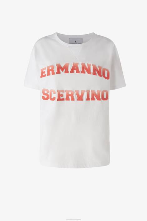 γυναίκες Ermanno Scervino το κόκκινο μεγάλο μπλουζάκι με λογότυπο F0F498