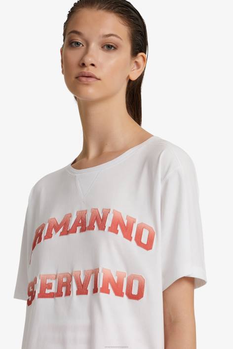γυναίκες Ermanno Scervino το κόκκινο μεγάλο μπλουζάκι με λογότυπο F0F498