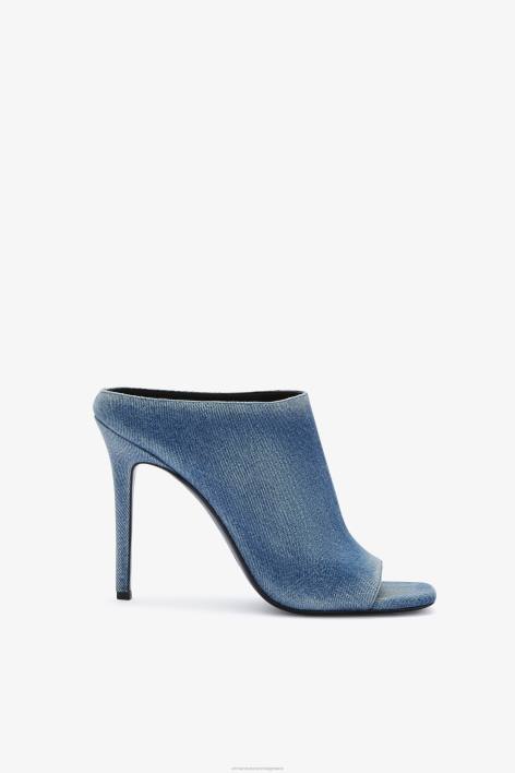γυναίκες Ermanno Scervino μπλε τζιν mules με καρούλι F0F4171