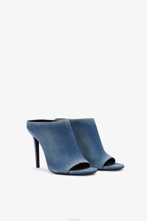 γυναίκες Ermanno Scervino μπλε τζιν mules με καρούλι F0F4171