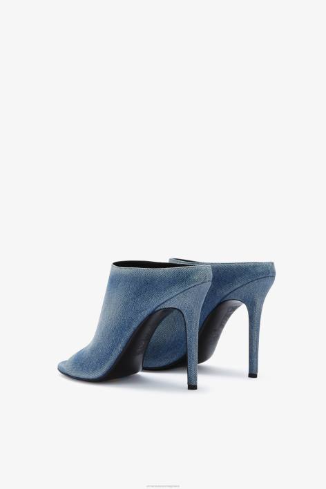 γυναίκες Ermanno Scervino μπλε τζιν mules με καρούλι F0F4171