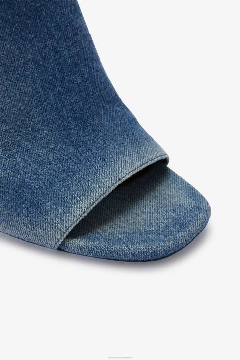 γυναίκες Ermanno Scervino μπλε τζιν mules με καρούλι F0F4171