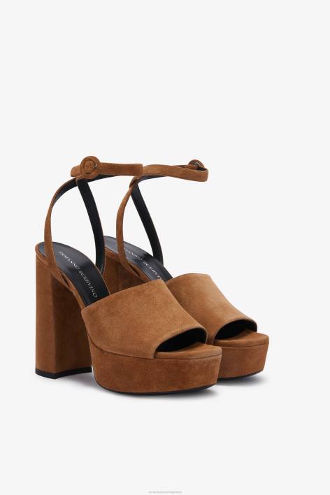 γυναίκες Ermanno Scervino καφέ σανδάλια πλατφόρμας F0F4170